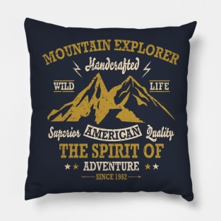 Mountain Explorer Adventure Spirit Pillow