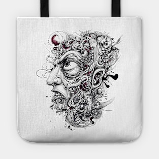 Fine line doodle Tote