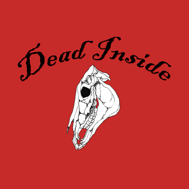 Dead Inside Horse Skull by Tinker and Bone Studio