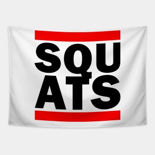 Squats Gym Parody Shirt (For Light Colors) Tapestry