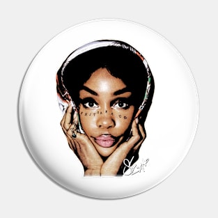 Sza Big Face Pin