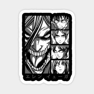 Eren AOT Fanart Magnet