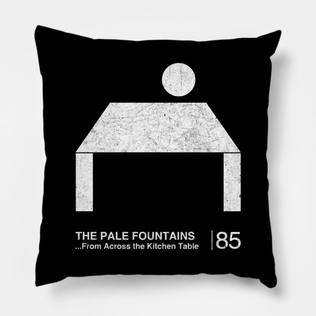 The Pale Fountains / Minimalist Graphic Artwork Design Pillow by saudade