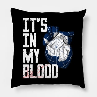 Antarctica it's in my Blood Pillow