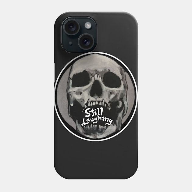 Skull Still Laughing Phone Case by rob-cure