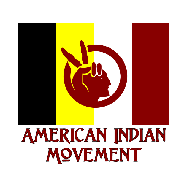 Flag of the American Indian Movement by Naves