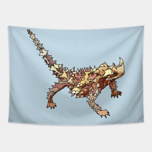 Thorny devil cartoon illustration Tapestry