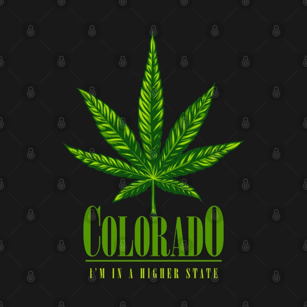 Colorado Cannabis Leaf Graphic by Made In Kush