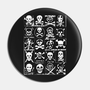 Skulls, Skulls and more Skulls Pin