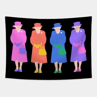 Queen Elizabeth T Shirt Pop Art - Rainbow Queen of England Tapestry