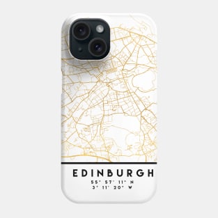 EDINBURGH SCOTLAND CITY STREET MAP ART Phone Case