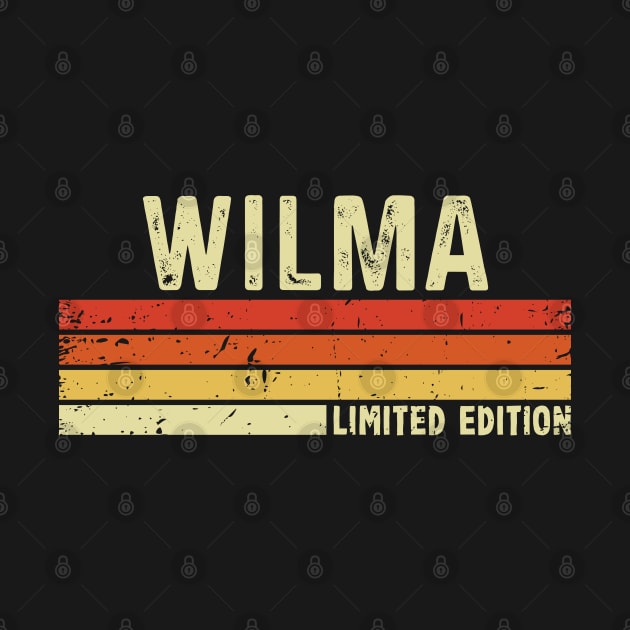 Wilma Name Vintage Retro Limited Edition Gift by CoolDesignsDz