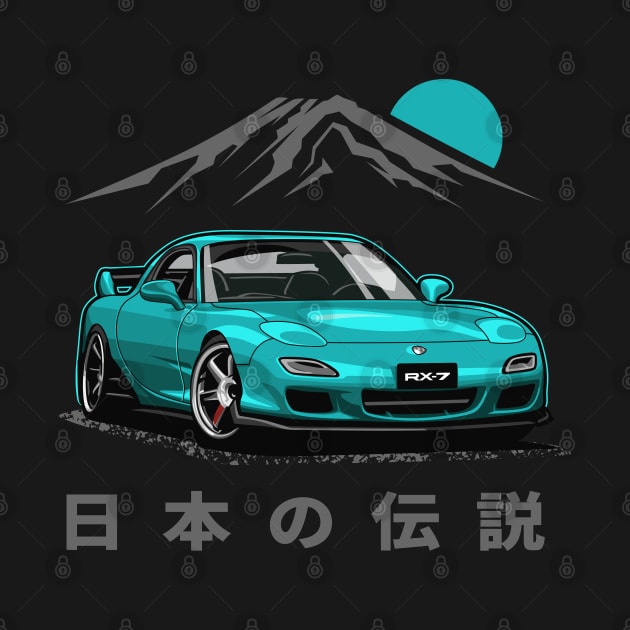 JDM Tuner RX-7 (Calypso Green) by Jiooji Project