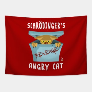 Schrödinger's angry cat Tapestry