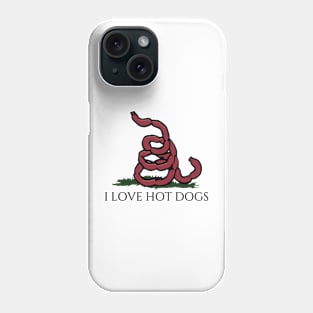 I Love Hot Dogs flag Phone Case