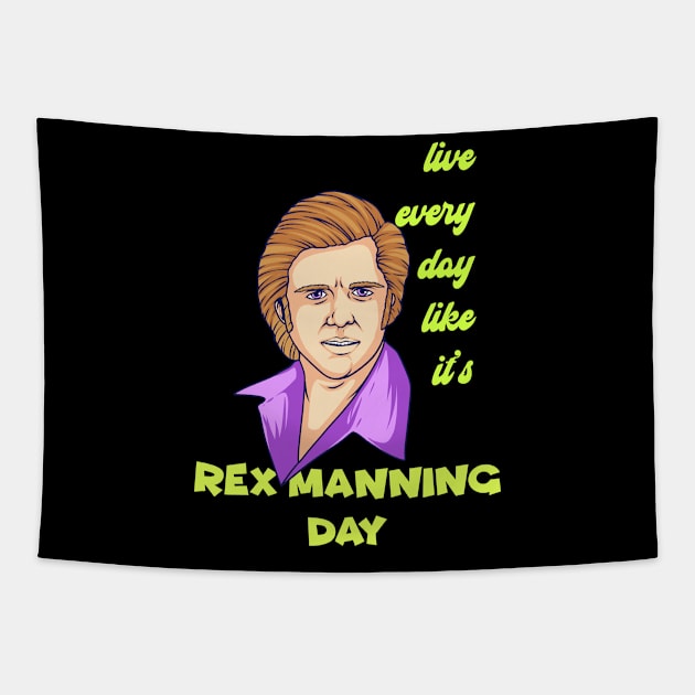 Rex Manning Day Tapestry by theyoiy