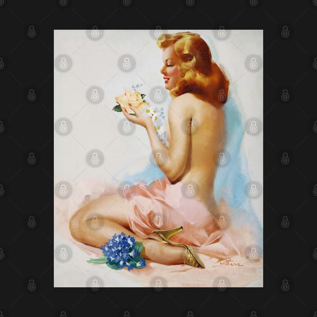 Flower Girl Vintage Ted Withers Pinup by Jarecrow 