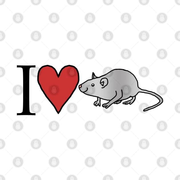 I love Rats Valentine Day TShirt TeePublic