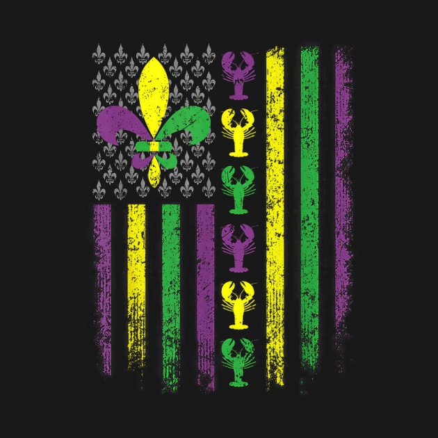 Mardi Gras Flag Carnival Happy New Orleans Mardi Gras 2024 by Ripke Jesus