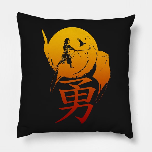 Dragon Samurai Pillow by danimunjoz