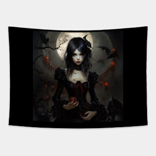 Halloween witch girl Tapestry