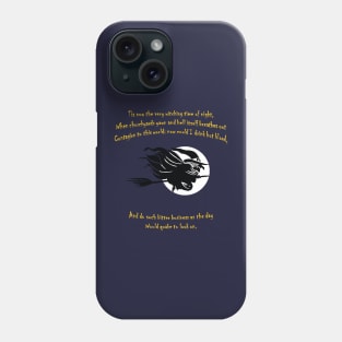 Tis Now The Witching Time Of Night Shakespearean Quote Phone Case