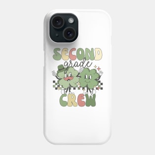 Retro 2nd Grade Teacher St Patricks Day Teaching Squad Phone Case