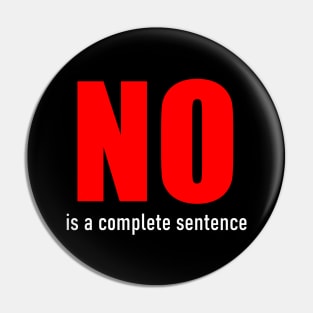 No, is a Complete Sentence Pin