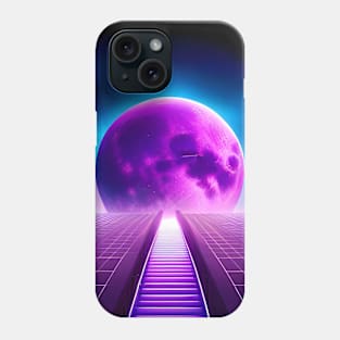 purple moon Phone Case