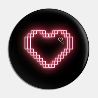 Pixel heart Pin