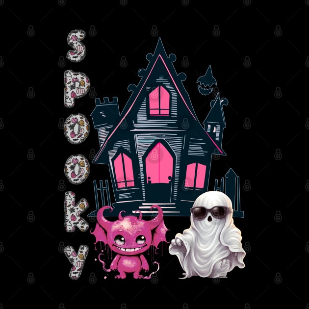 Spooky house guests by FlossOrFi