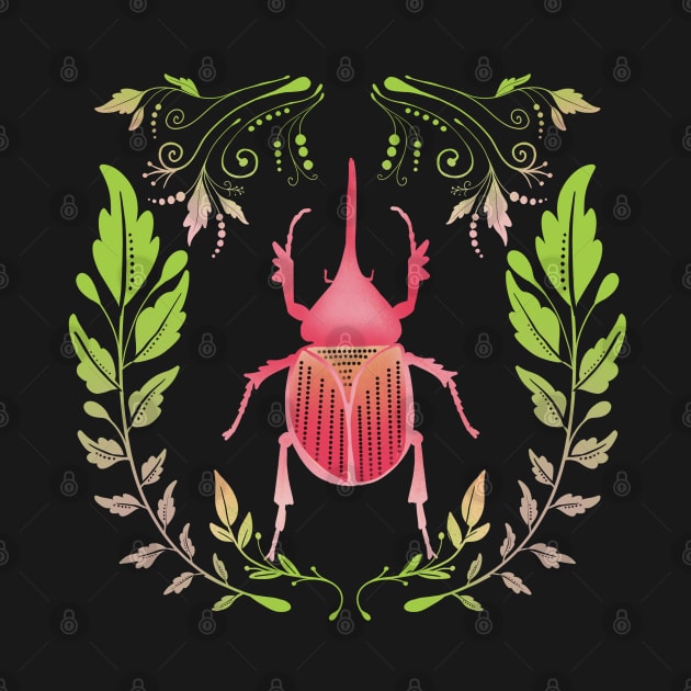 Beetle Power Pose (Hercules Beetle) by Halley G-Shirts