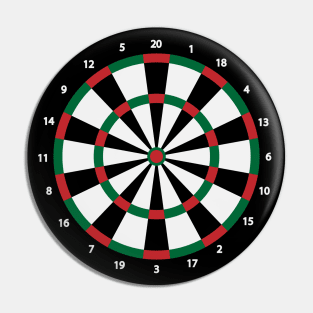 Dartboard artistic design Pin