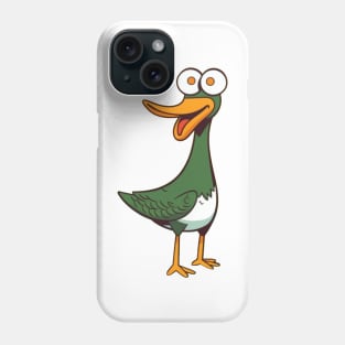 Silly Green Duck Art Phone Case