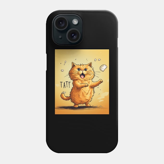 Tater Tot Funny Cat Phone Case by Lab4YourStyle