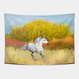 White Horse in Autumn Tapestry