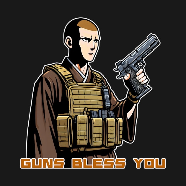 Gun Bless You by Rawlifegraphic