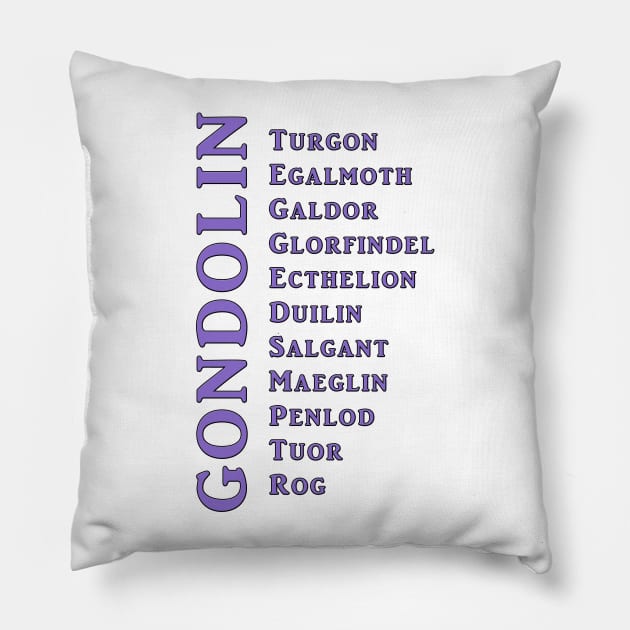 Lords of Gondolin Pillow by silmarillionshirts