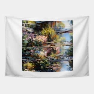 Monet Style Water Lilies 1 Tapestry