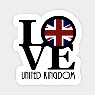 LOVE United Kingdom Magnet