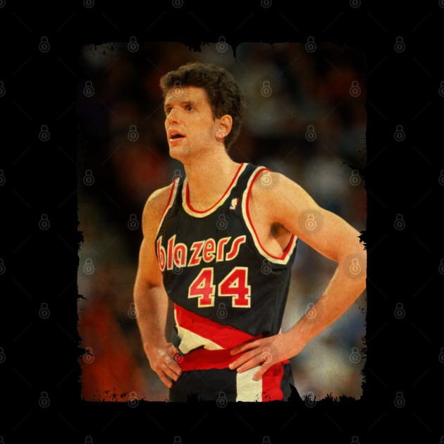 Drazen Petrovic - Vintage Design Of Basketball by JULIAN AKBAR PROJECT