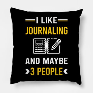 3 People Journaling Pillow