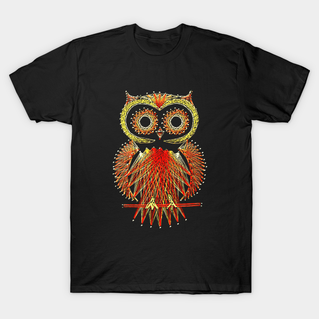 Discover String Art Owl - Hippy - T-Shirt