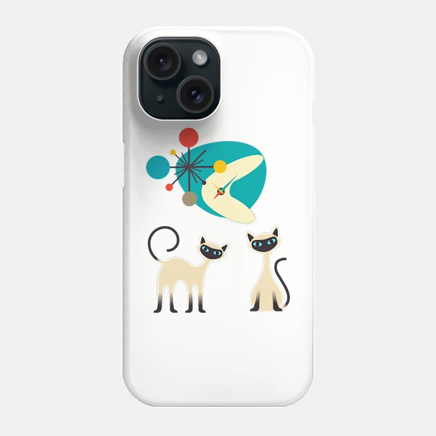 Siamese twins Phone Case by Maggie Cat Lady Jacques