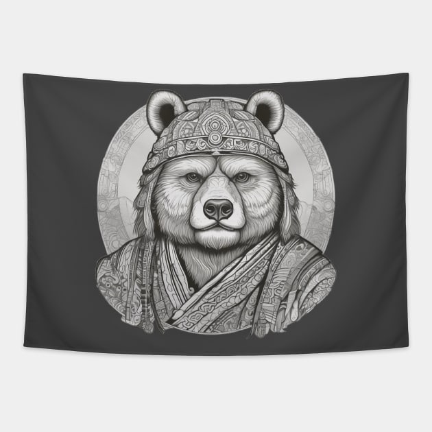 The Last Bear Warrior Tapestry by Green House #7