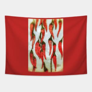 Red-hot spicy peppers Tapestry