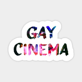 Gay Cinema Glitch Art Quote Magnet