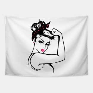strong independent woman Tapestry