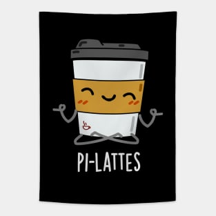 Pi-lattes Funny Latte Pilates Pun Tapestry