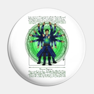 Vitruvian Magician Pin